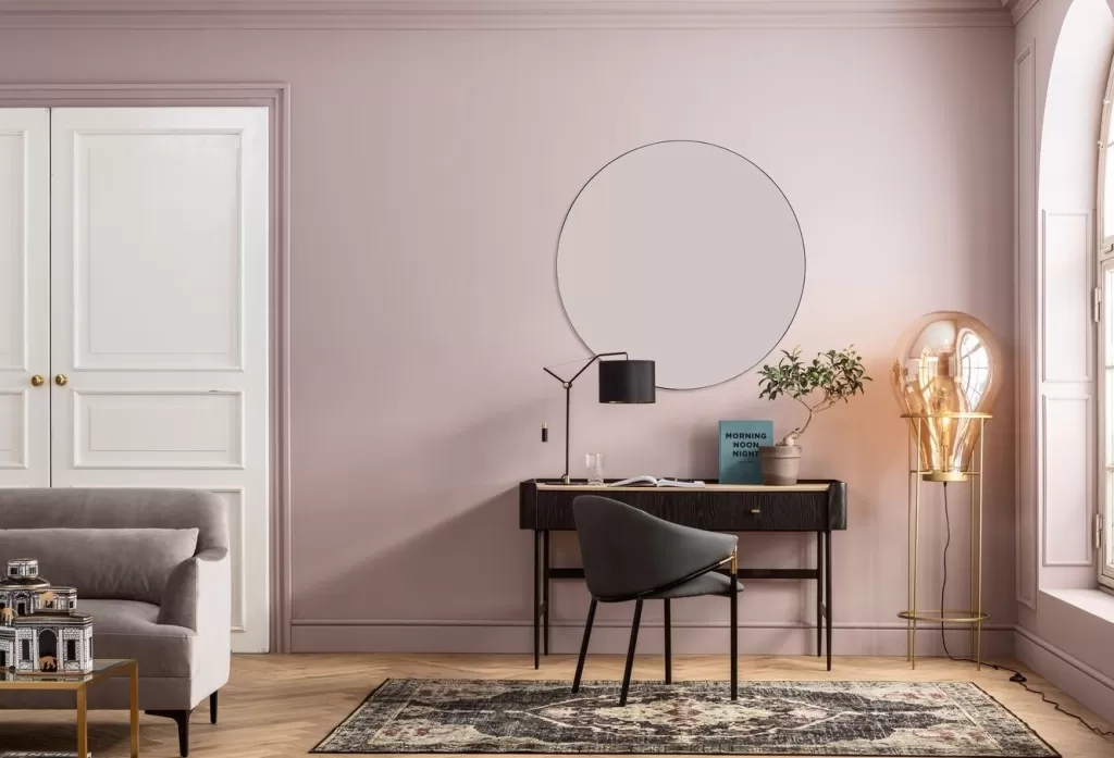 Bureau design Milano 140 cm - Structure moderne en mélange de matériaux pour espace de travail contemporain - Collection KARE