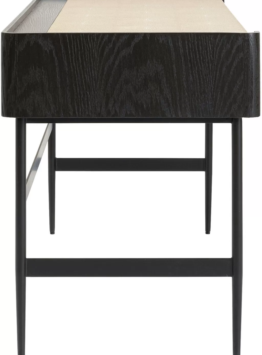 Bureau design Milano 140 cm - Structure moderne en mélange de matériaux pour espace de travail contemporain - Collection KARE