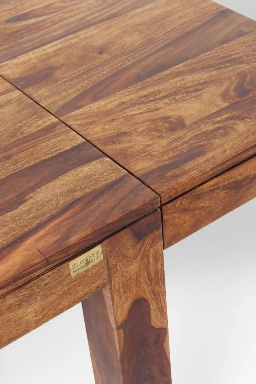 Table extensible Momo avec deux rallonges intégrées - Design contemporain KARE, dimensions modulables 120 cm (40+40) x 80 cm