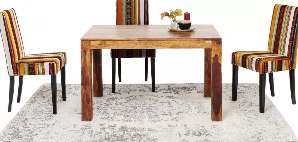 Table extensible Momo avec deux rallonges intégrées - Design contemporain KARE, dimensions modulables 120 cm (40+40) x 80 cm