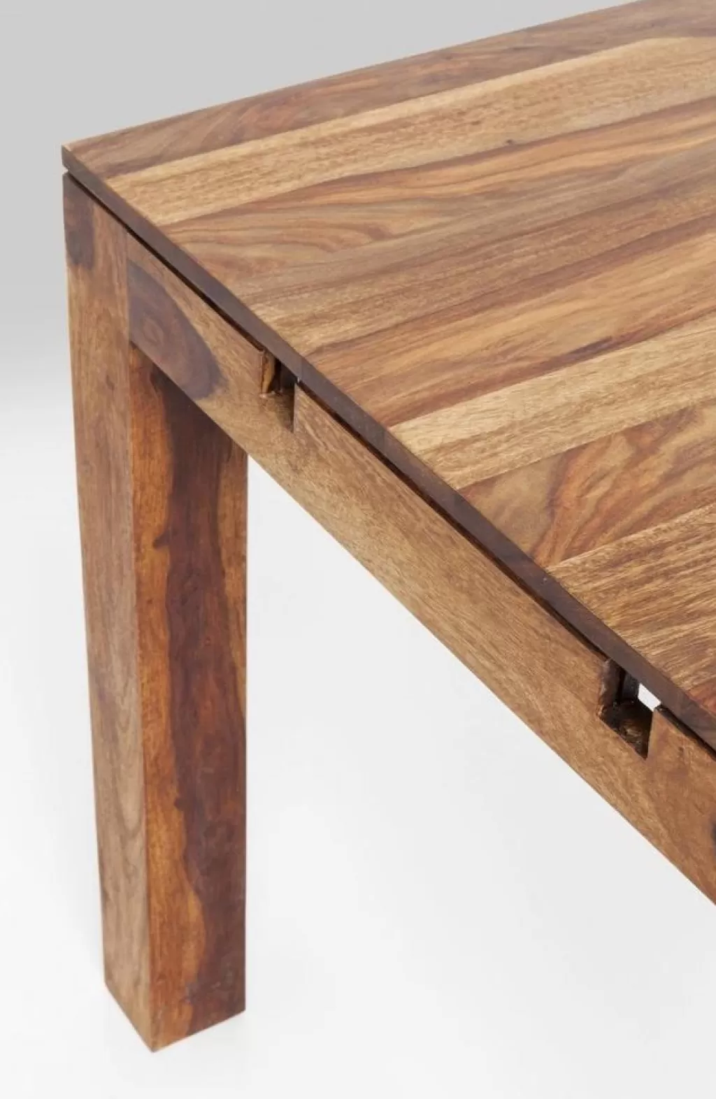 Table extensible Momo avec deux rallonges intégrées - Design contemporain KARE, dimensions modulables 120 cm (40+40) x 80 cm