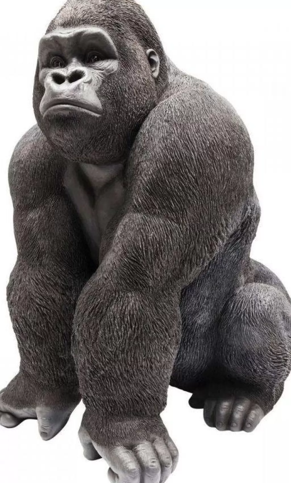 Sculpture Décorative Singe Gorille Géant - Figurine Style Unique pour Intérieur Moderne - Design Exclusif KARE - 107 cm (Collection Front XXL)