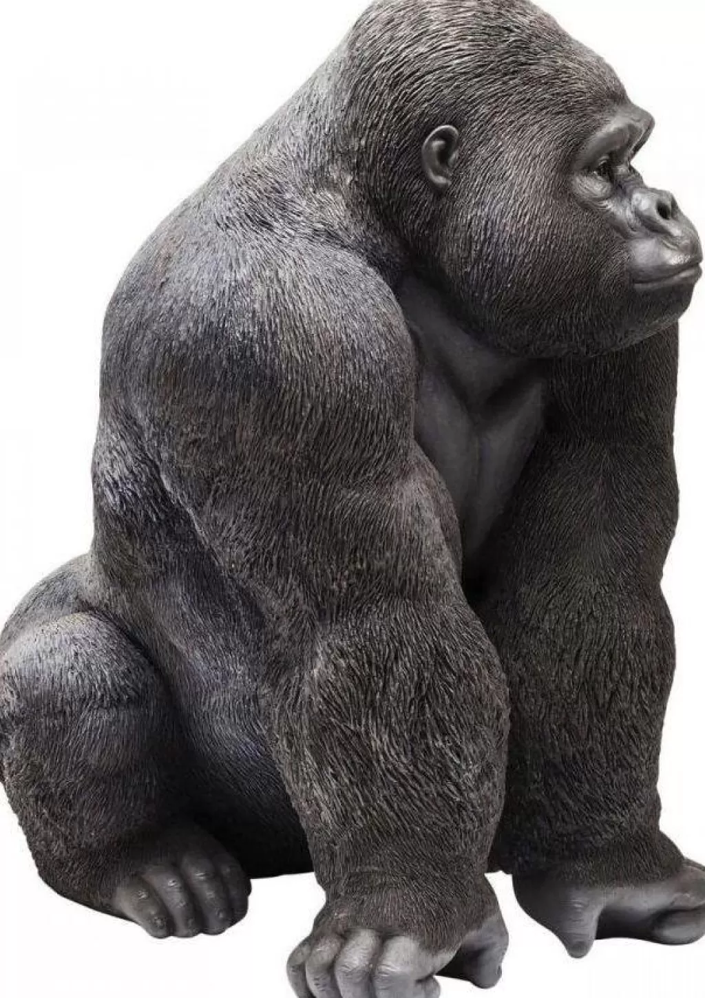 Sculpture Décorative Singe Gorille Géant - Figurine Style Unique pour Intérieur Moderne - Design Exclusif KARE - 107 cm (Collection Front XXL)
