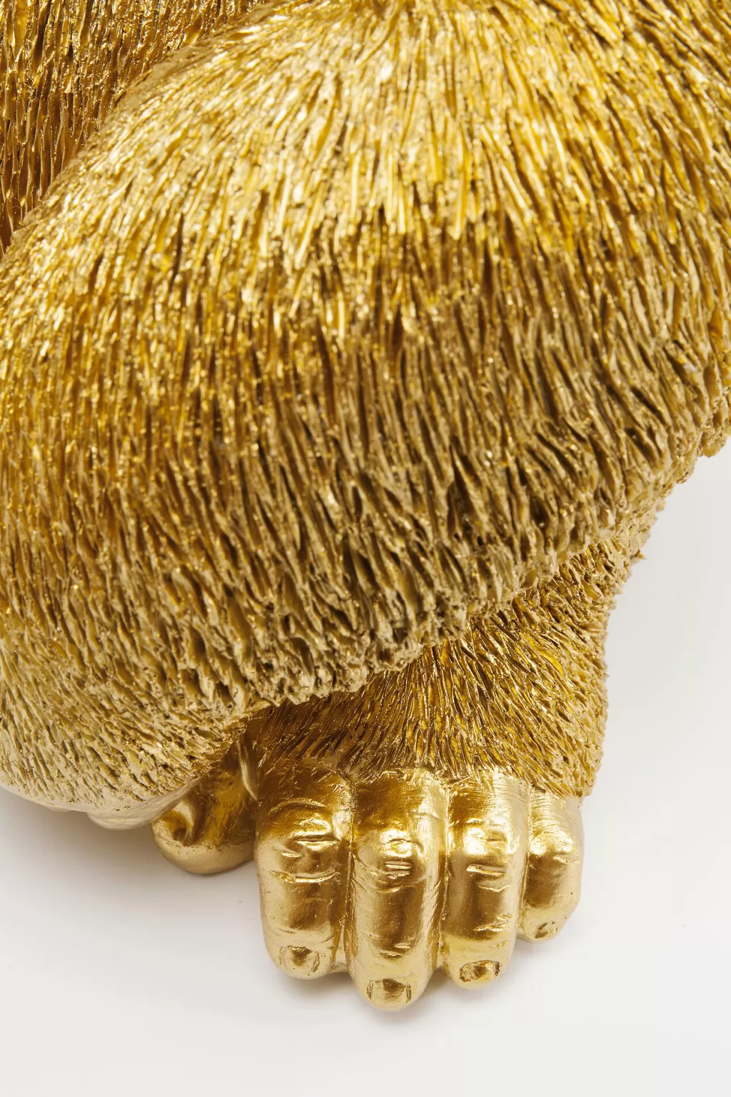 KARE Design - Sculpture Animale Singe Gorille en Doré, Décorative, Taille Moyenne 39 cm - Idée Cadeau Élégante pour Intérieur