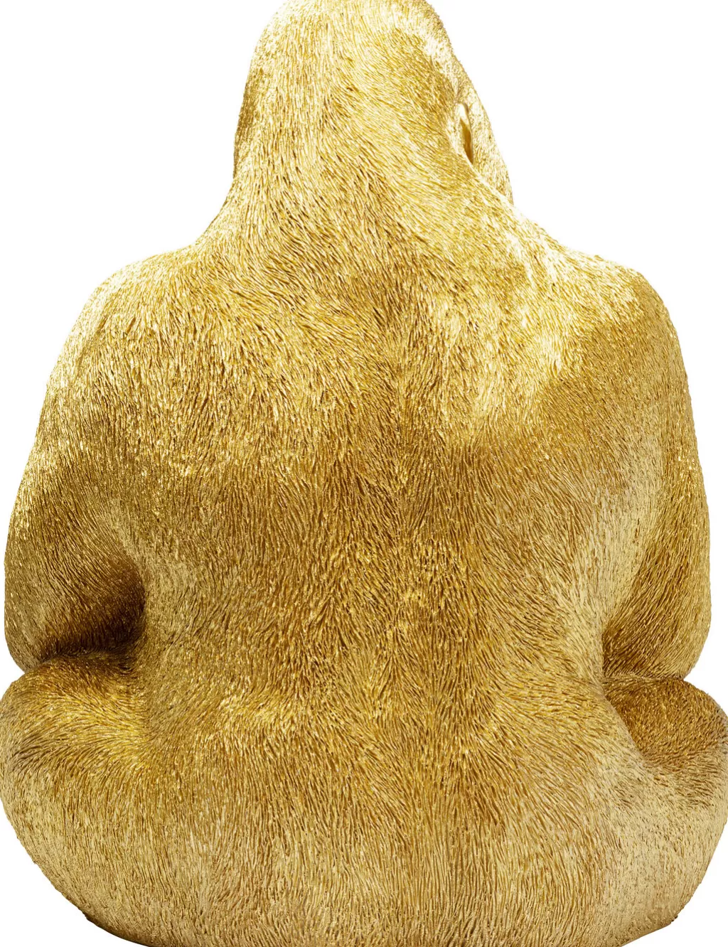 Figurine Décorative XL Singe Gorille en Or Doré – Design Moderne par KARE, 76 cm