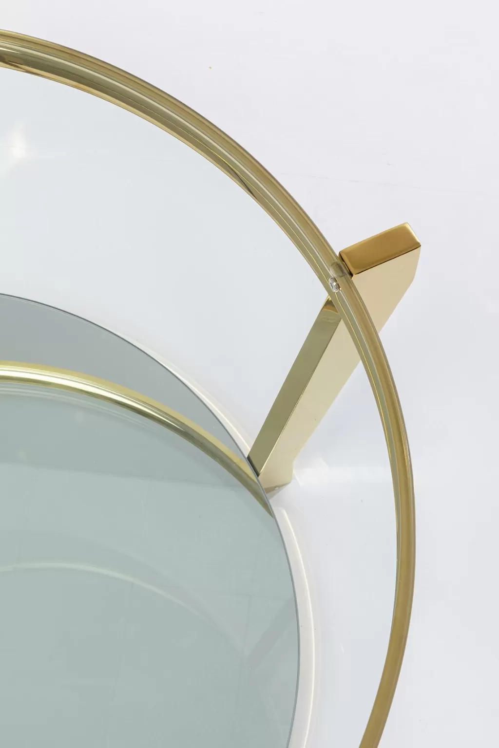 KARE Design - Table basse contemporaine Monocolo en finition dorée, diamètre 90 cm - Pièce maîtresse élégante pour votre salon