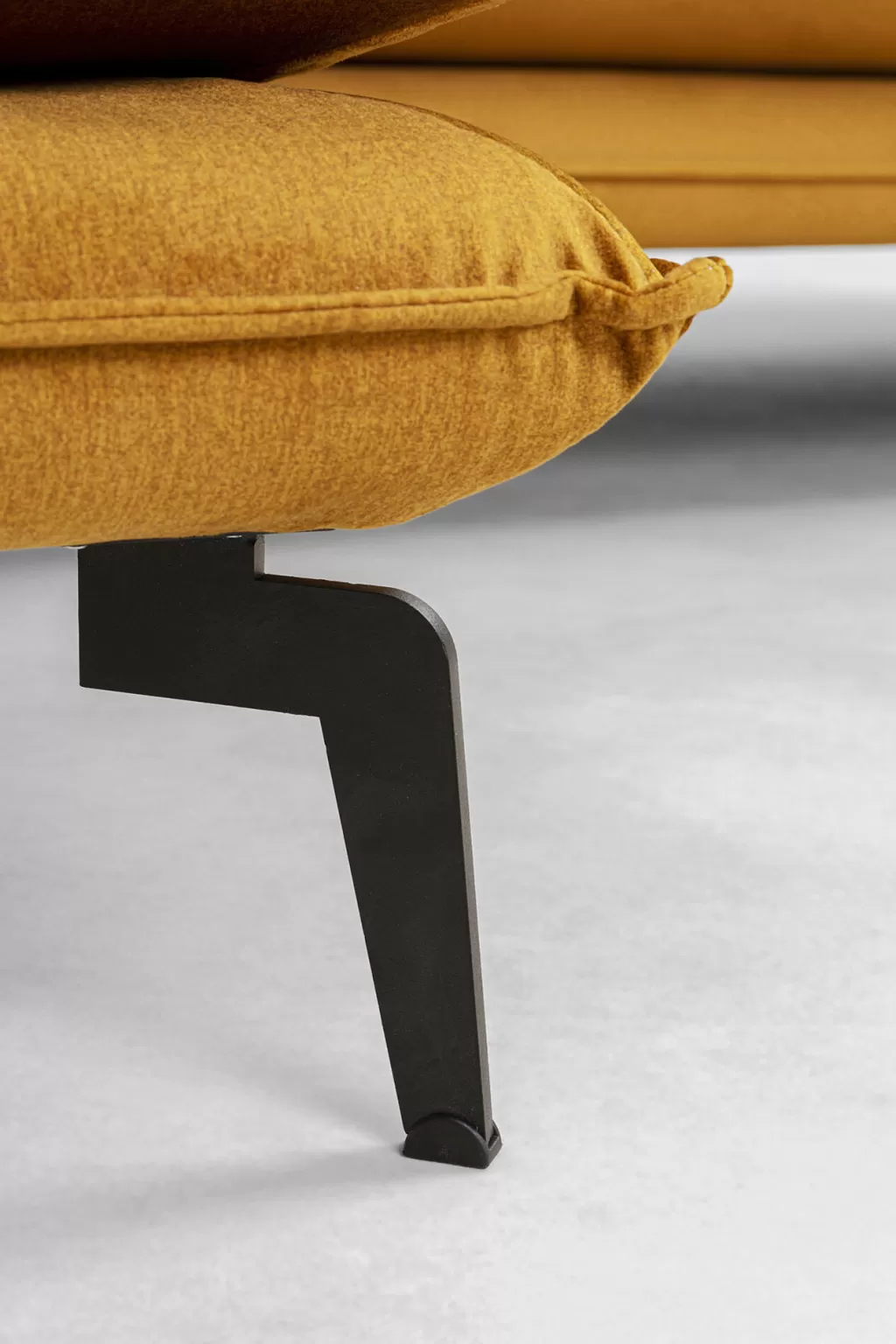 Canapé d'angle Monza en velours épicé - Conception KARE, dimensions sur mesure (296 cm, côté gauche), élégance moderne pour votre salon