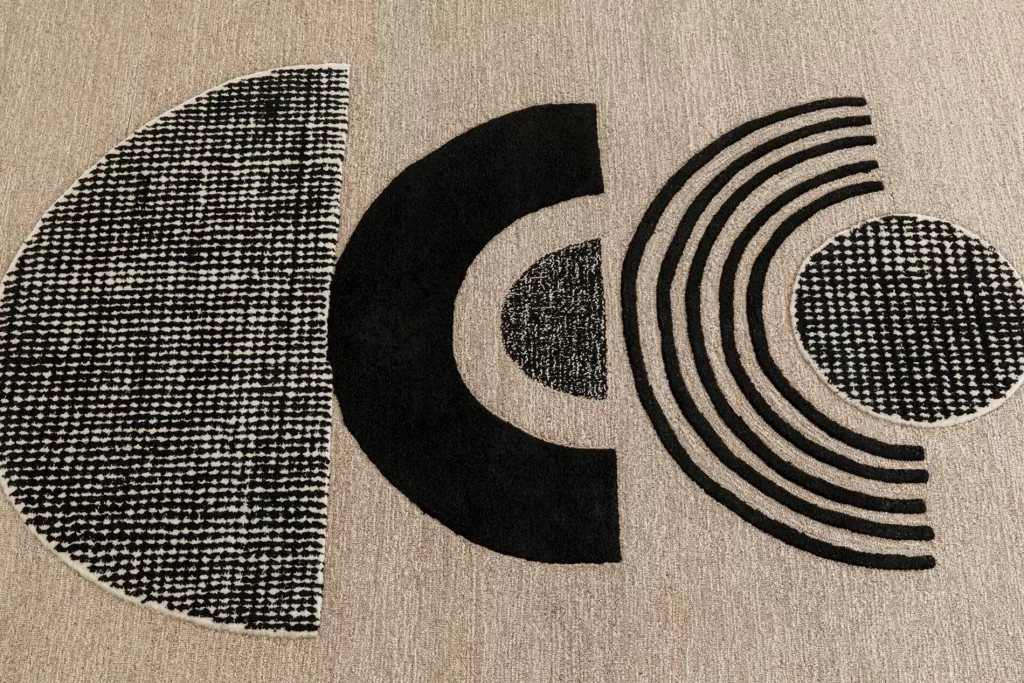 Tapis Contemporain Motif Lunaire - Collection Matot x KARE Design (240x170 cm) - Déco Moderne pour Intérieurs Élégants