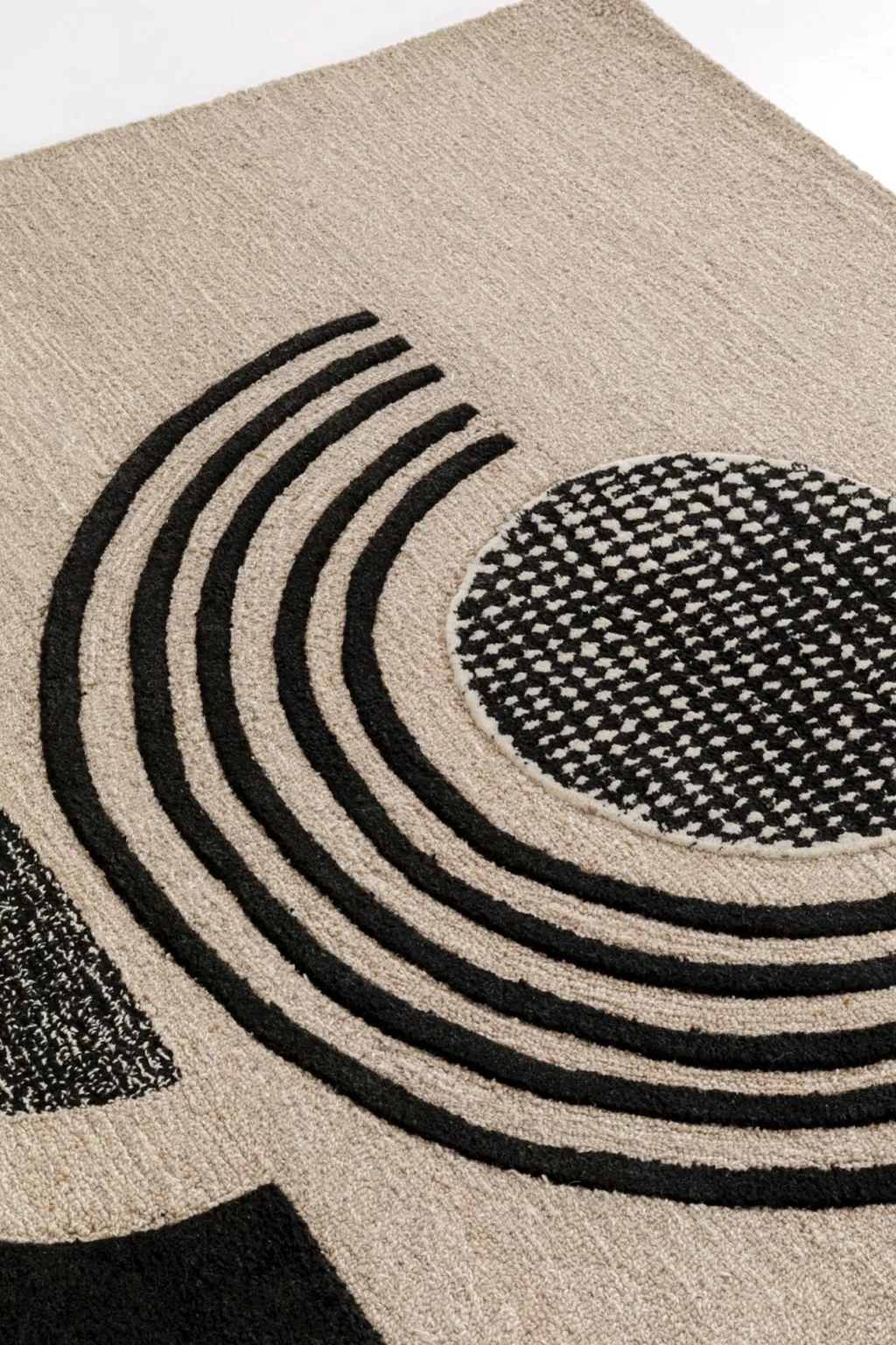 Tapis Contemporain Motif Lunaire - Collection Matot x KARE Design (240x170 cm) - Déco Moderne pour Intérieurs Élégants