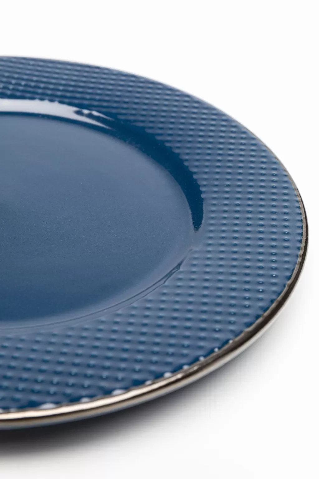 Assiette design contemporaine Muse - Bleu cobalt 27cm par KARE Collection