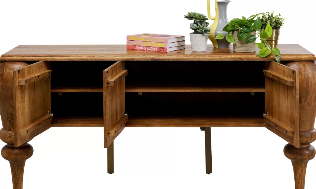 Table basse design Sénki - Mangue massif 200 x 88 cm par KARE Design Muse · Collection Salon Élégance