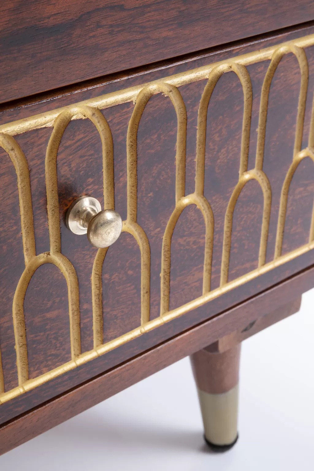 KARE Design - Commode de Chevet Muskat Compacte, Table de Nuit Élégante avec Rangement Astucieux