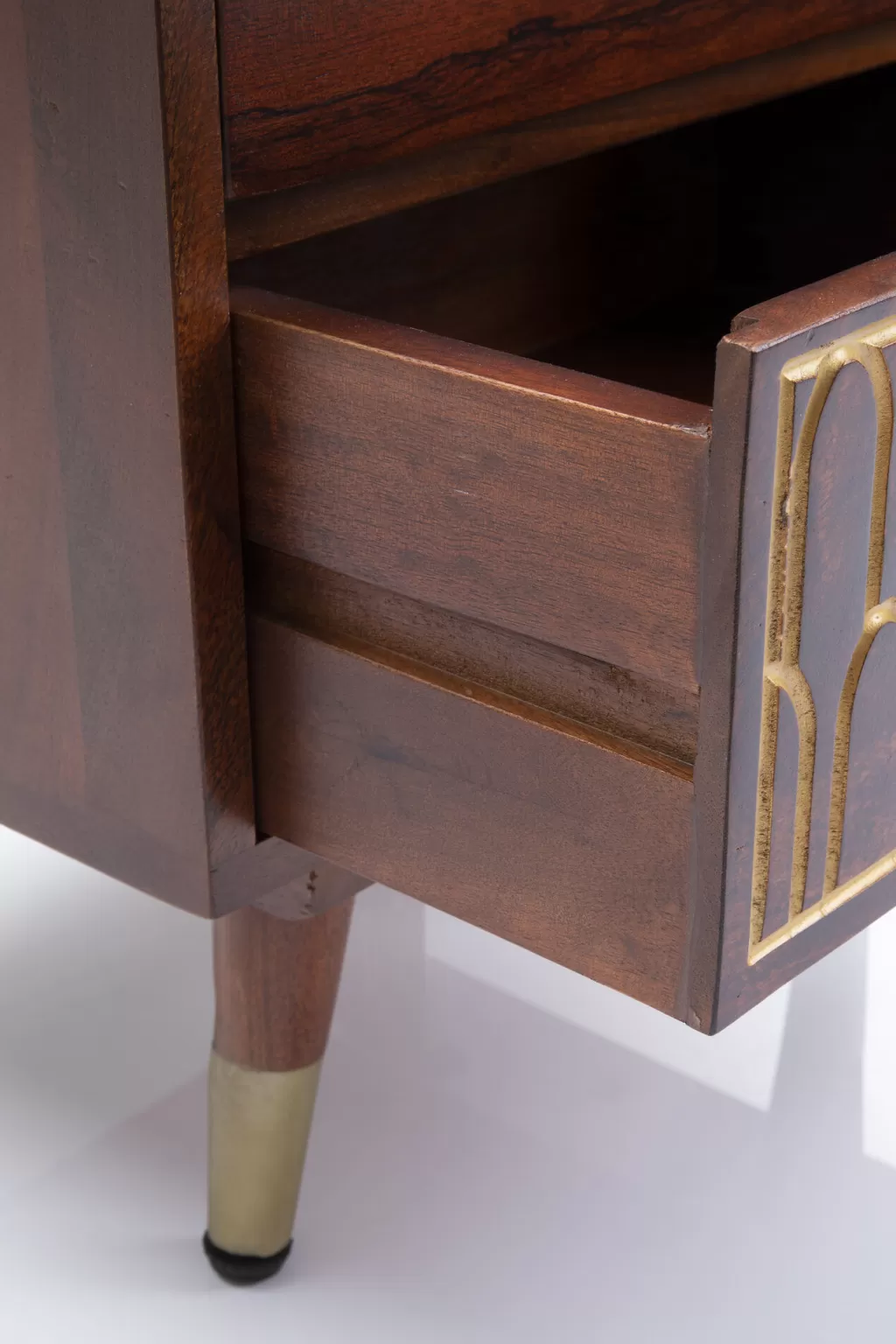 KARE Design - Commode de Chevet Muskat Compacte, Table de Nuit Élégante avec Rangement Astucieux