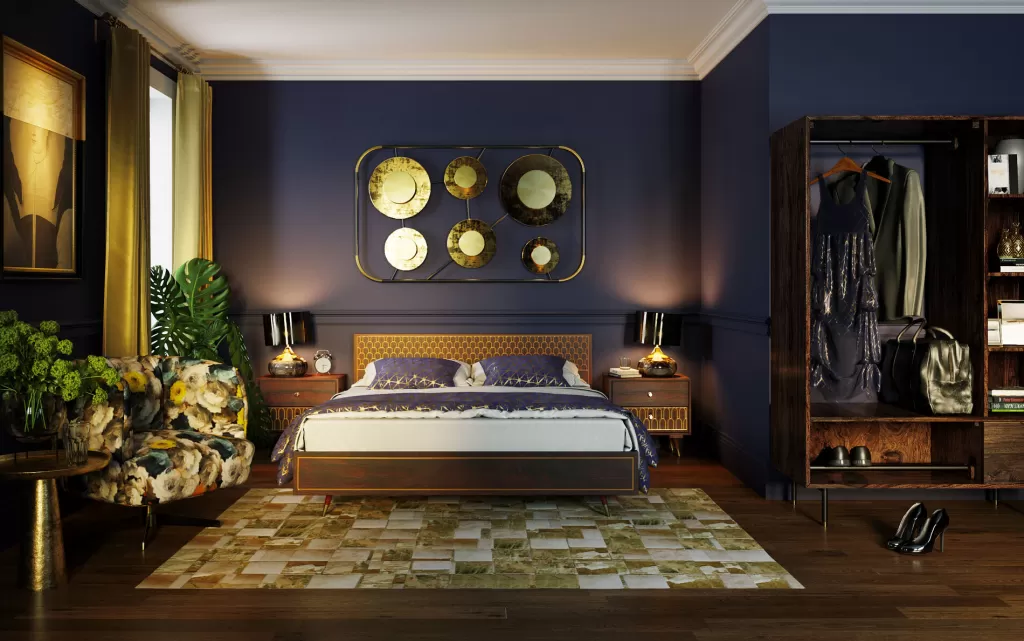 KARE Design - Commode de Chevet Muskat Compacte, Table de Nuit Élégante avec Rangement Astucieux