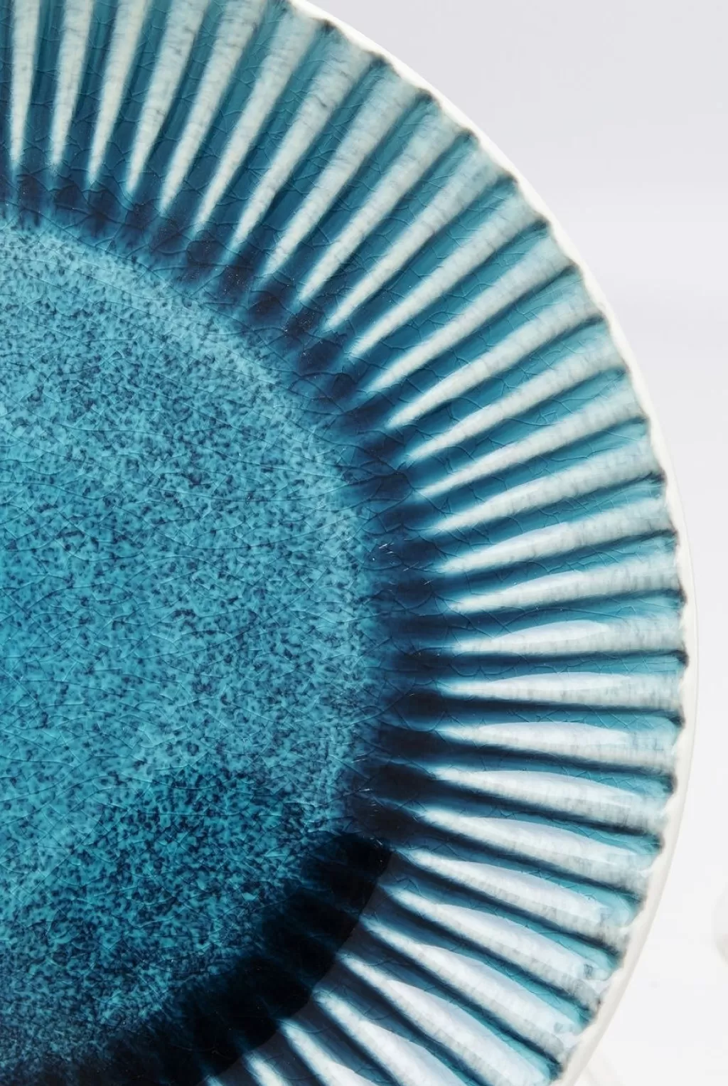 Assiette de design scandinave Mustique - Plateau moderne à bordure texturée - Diamètre 29 cm pour service élégant