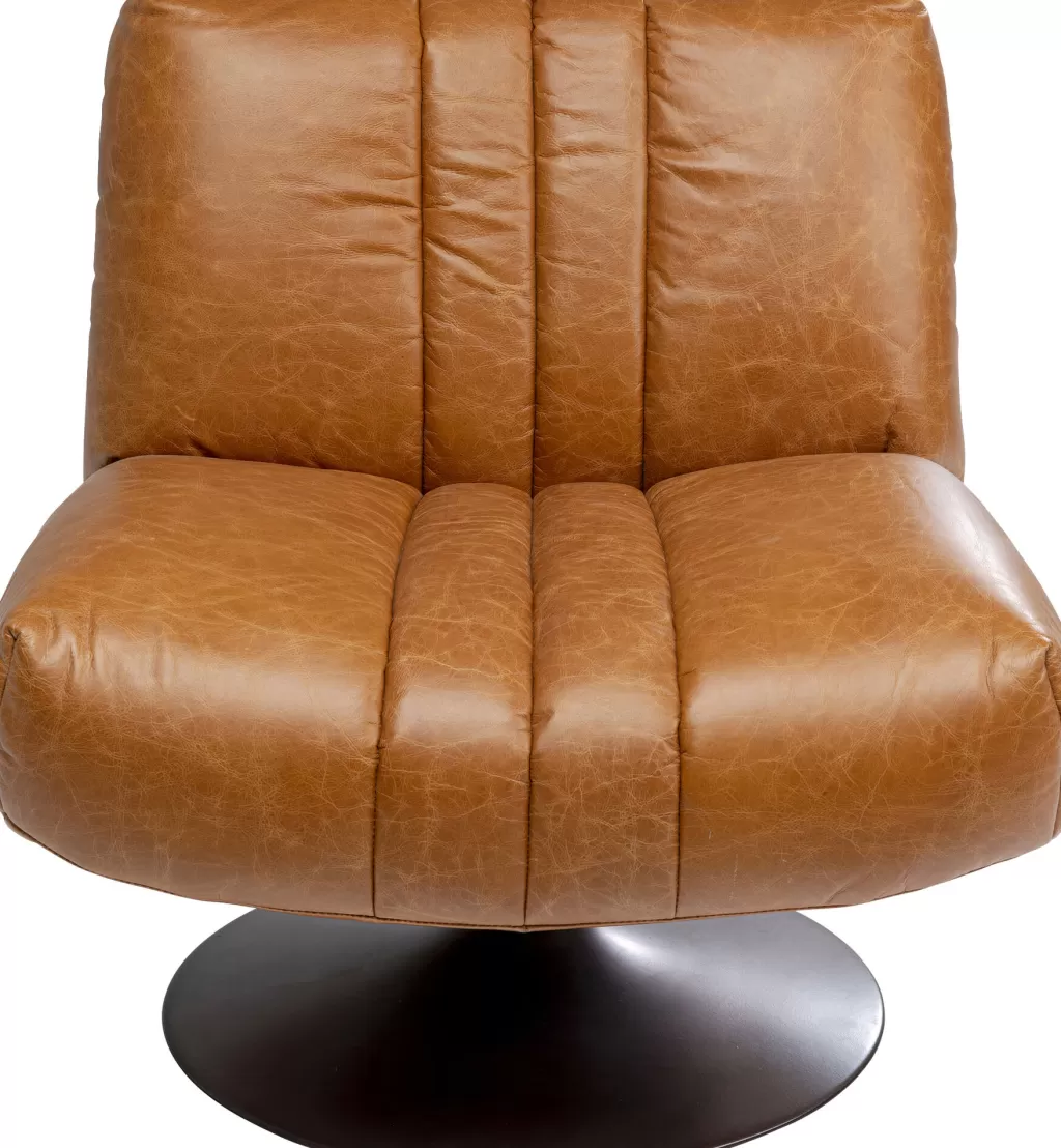 Fauteuil pivotant design en cuir Nappa – Modèle exclusif KARE Design, confort exceptionnel et ligne épurée