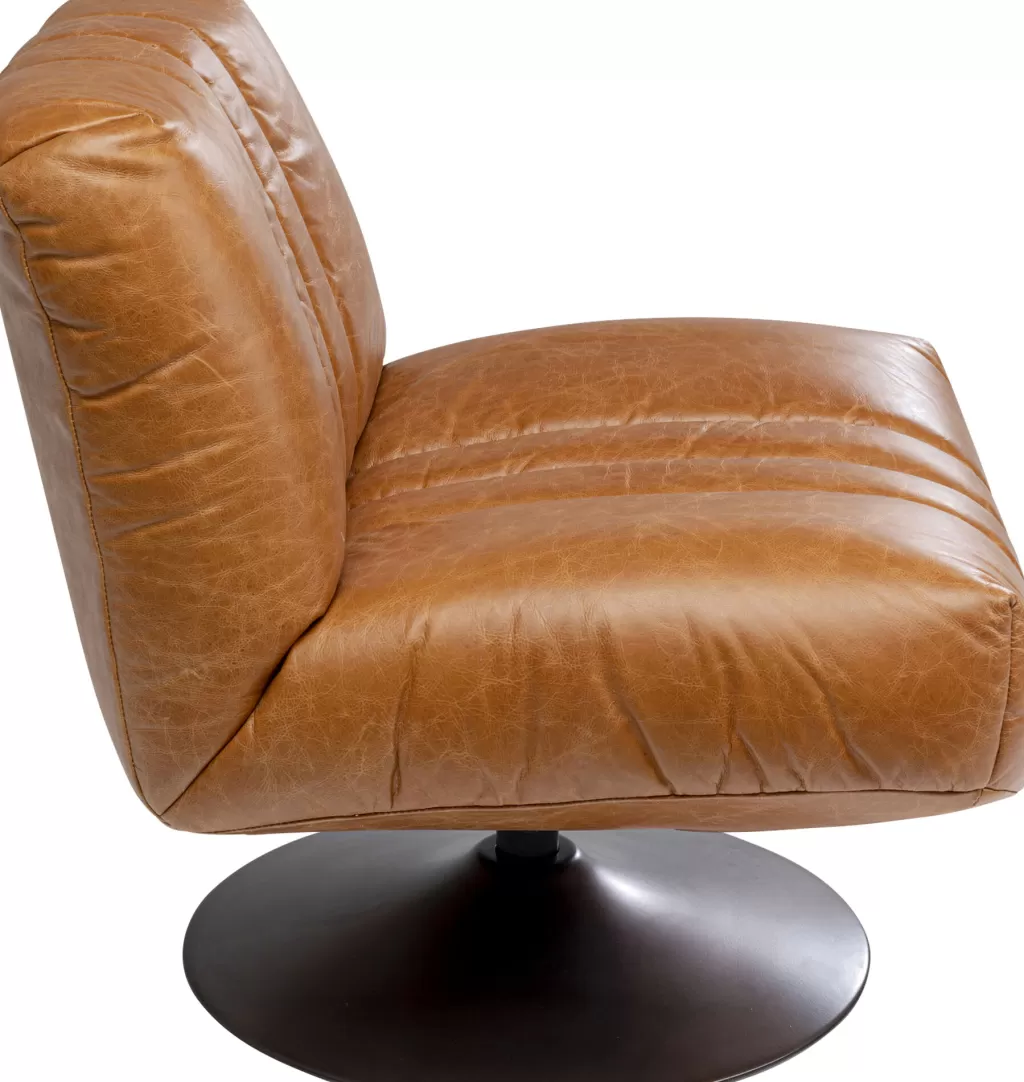 Fauteuil pivotant design en cuir Nappa – Modèle exclusif KARE Design, confort exceptionnel et ligne épurée