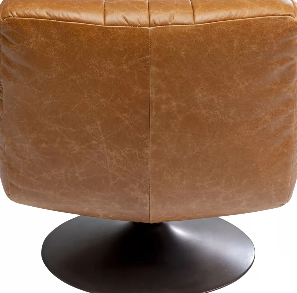 Fauteuil pivotant design en cuir Nappa – Modèle exclusif KARE Design, confort exceptionnel et ligne épurée