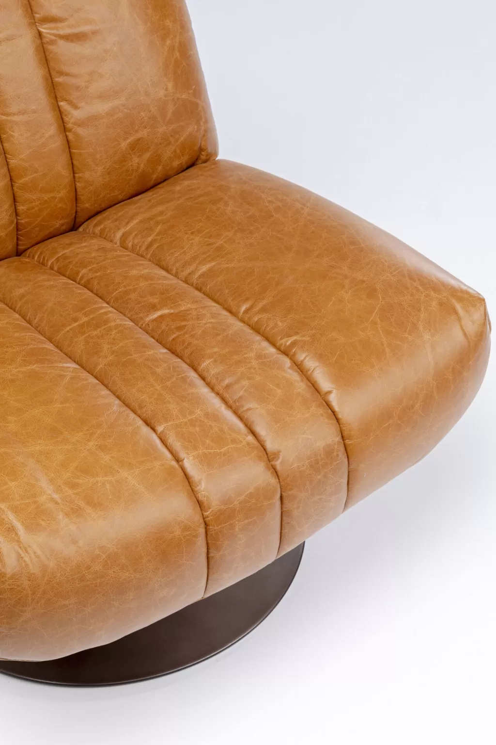 Fauteuil pivotant design en cuir Nappa – Modèle exclusif KARE Design, confort exceptionnel et ligne épurée