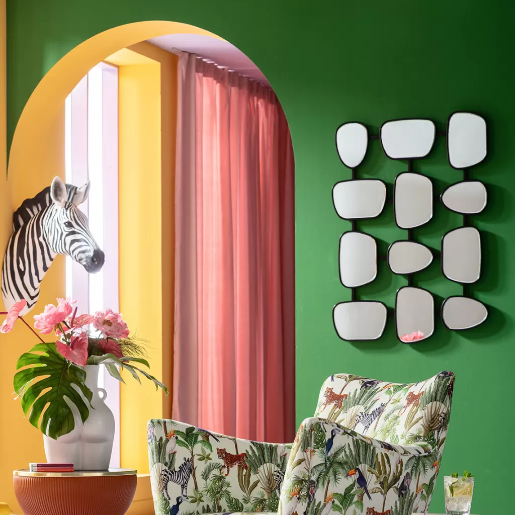 Miroir Mural Design Nastro Noir Satiné KARE - Élégante Décoration Contemporaine - Format 80 x 114 cm