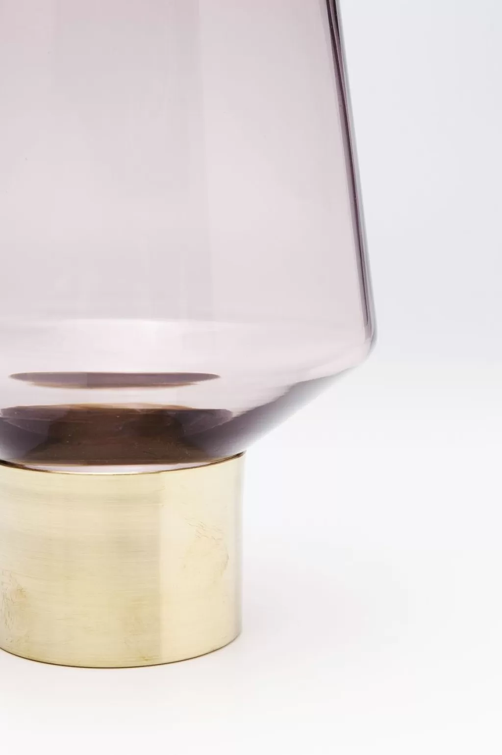 Vase design élégant 'Anneau Noble' par KARE - Violet profond, 26 cm de hauteur