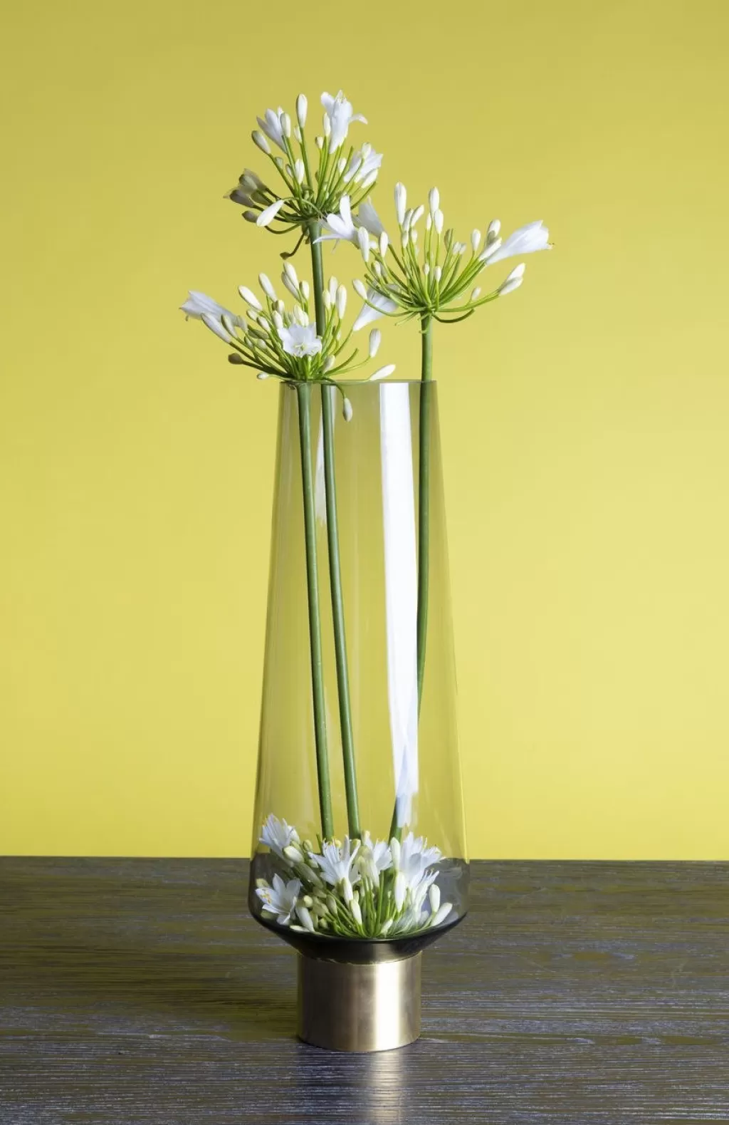Vase décoratif moderne Noble Ring Maljakko gris - Design épuré par KARE, 40 cm pour intérieur élégant