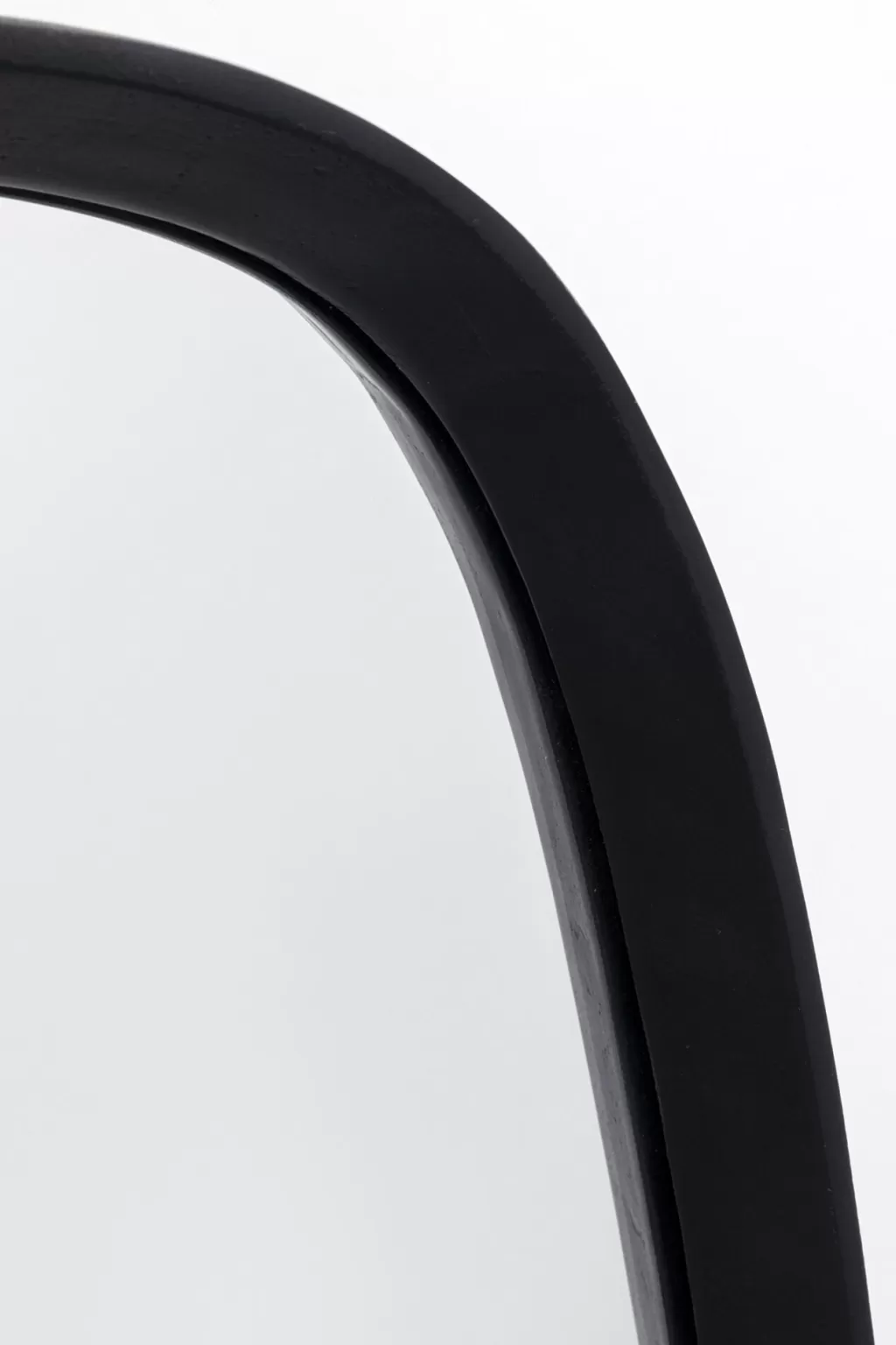 Miroir mural contemporain Noomi - Noir intense, Format large 122x58 cm, Style KARE Design