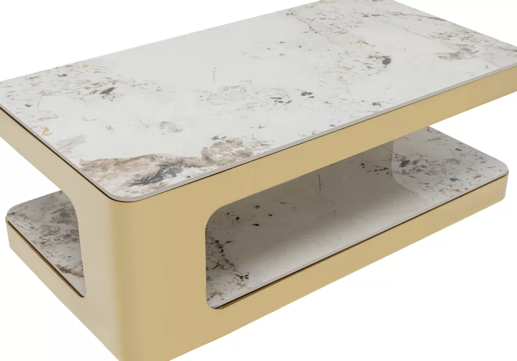 Table basse design pour salon | Modèle Nube Duo par KARE Design - Dimensions 130 x 70 cm - Style contemporain en bois naturel