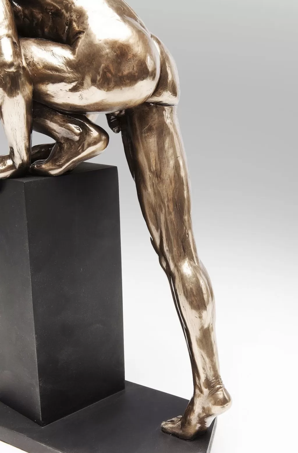 Statue Décorative Homme Nu en Bronze - Figurine Artistique KARE Design 35cm pour Décoration d'Intérieur
