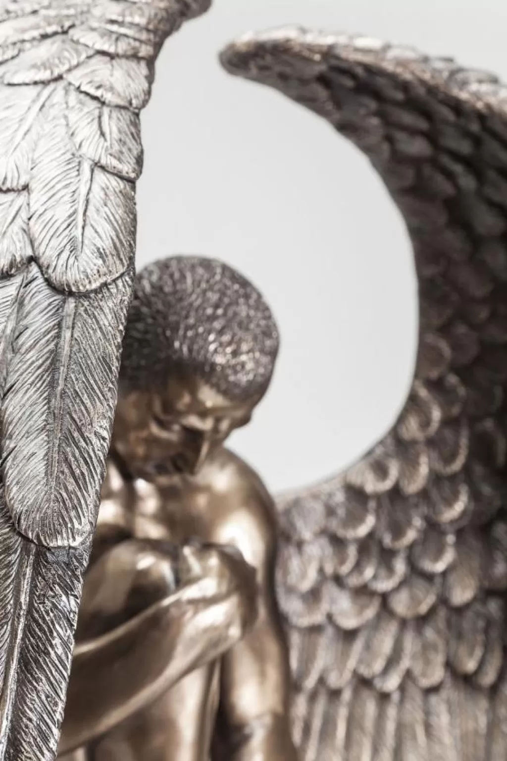 KARE Design - Statue d'Ange Triste Nu « Élégance Mélancolique » - Grande Taille - Sculpture Décorative pour Intérieur