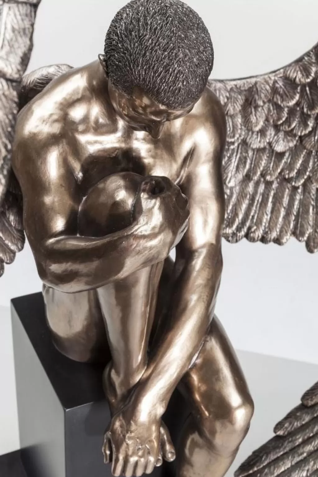 KARE Design - Statue d'Ange Triste Nu « Élégance Mélancolique » - Grande Taille - Sculpture Décorative pour Intérieur