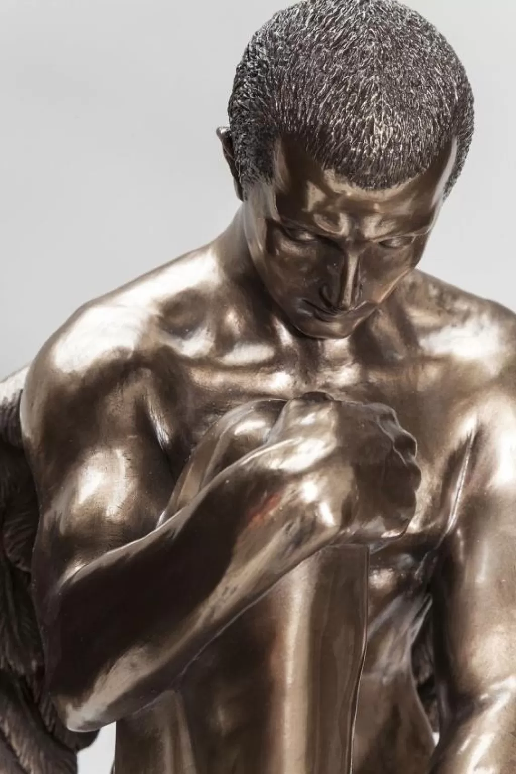 KARE Design - Statue d'Ange Triste Nu « Élégance Mélancolique » - Grande Taille - Sculpture Décorative pour Intérieur