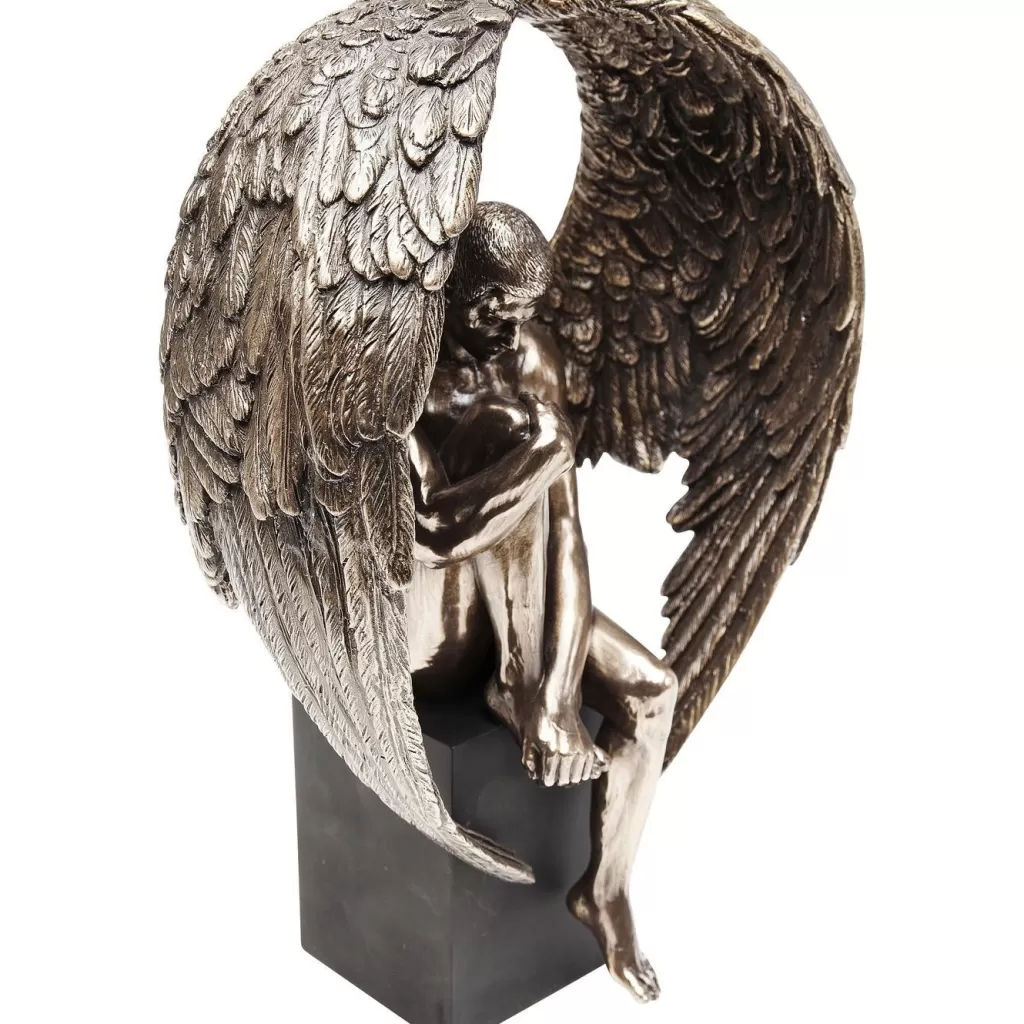 KARE Design - Petite Statuette d'Ange Triste Nu - Figurine Décorative Émotionnelle