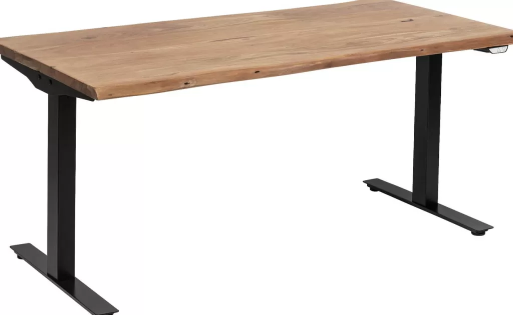 Bureau design moderne KARE Harmony Noir Anthracite - Plateau 160x80 cm, idéal pour un espace de travail ergonomique et élégant. Surface robuste avec finition professionnelle, parfait pour l'aménagement de votre home office ou entreprise.