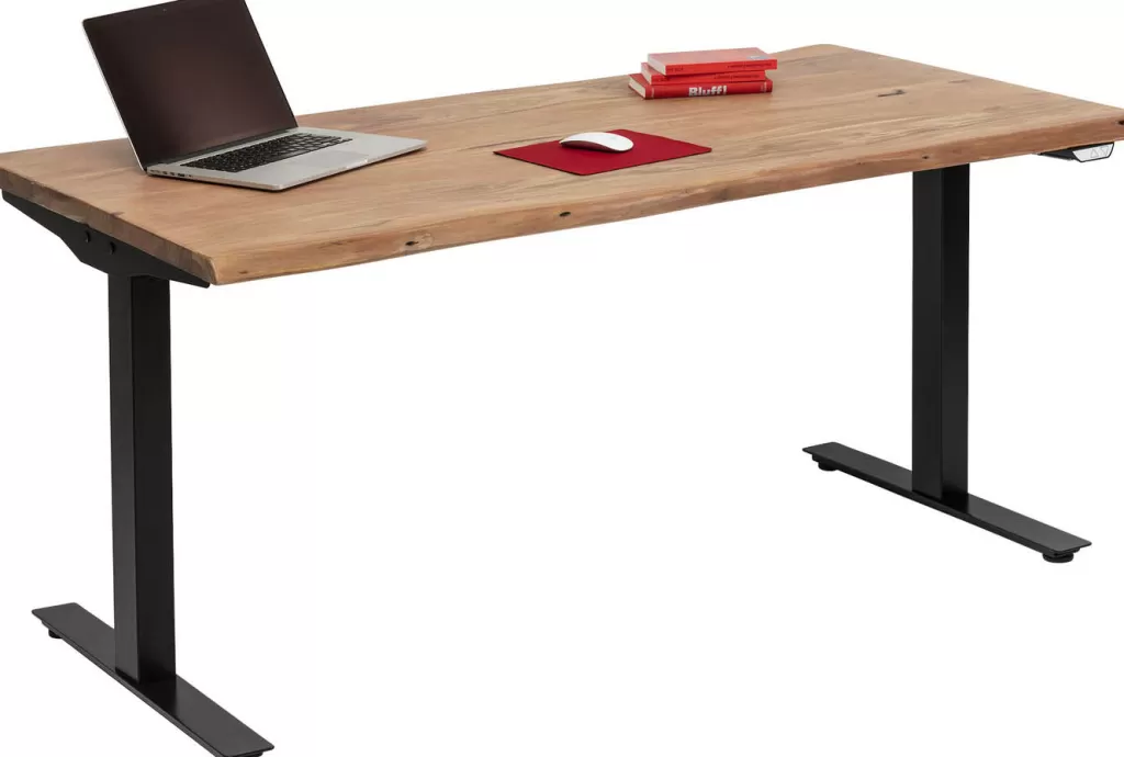 Bureau design moderne KARE Harmony Noir Anthracite - Plateau 160x80 cm, idéal pour un espace de travail ergonomique et élégant. Surface robuste avec finition professionnelle, parfait pour l'aménagement de votre home office ou entreprise.