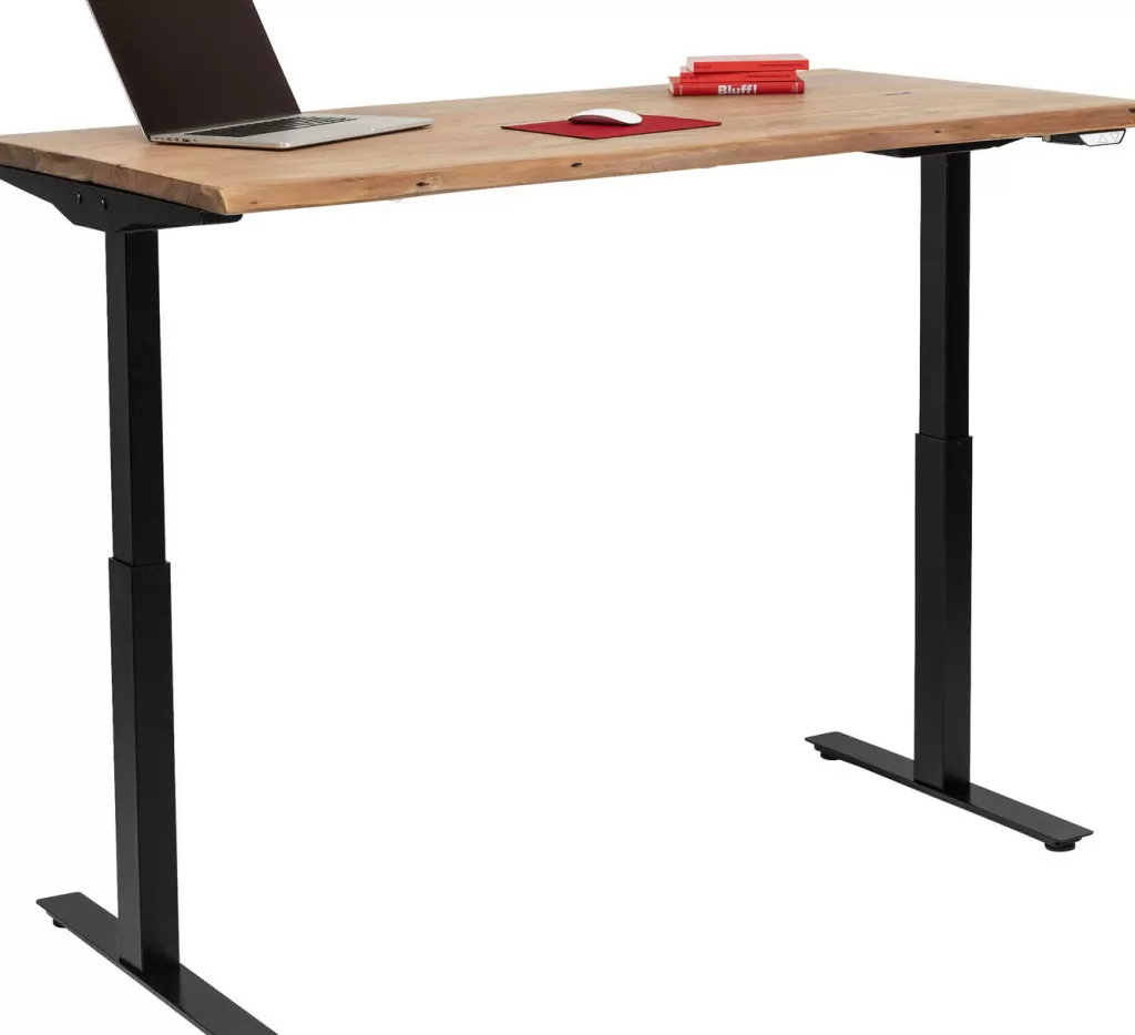 Bureau design moderne KARE Harmony Noir Anthracite - Plateau 160x80 cm, idéal pour un espace de travail ergonomique et élégant. Surface robuste avec finition professionnelle, parfait pour l'aménagement de votre home office ou entreprise.