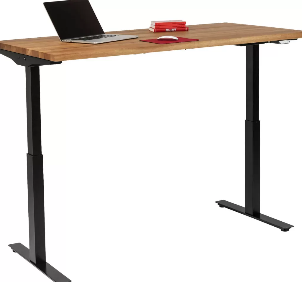 Bureau Design Moderne Jackie en Chêne Noir - Plateau 160x80 cm - KARE Design pour Espace de Travail Élégant