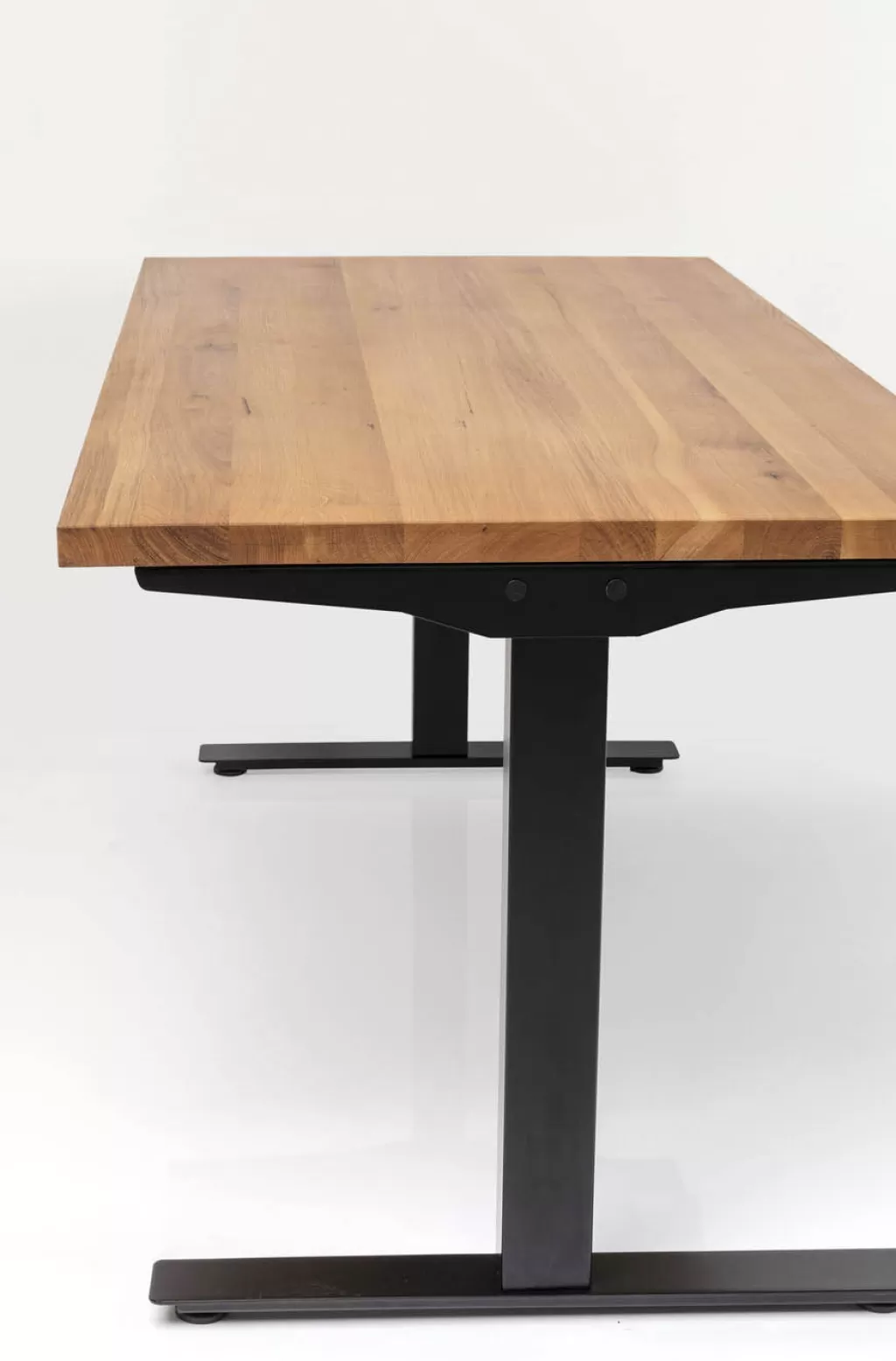 Bureau Design Moderne Jackie en Chêne Noir - Plateau 160x80 cm - KARE Design pour Espace de Travail Élégant