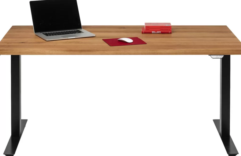 Bureau Design Moderne Jackie en Chêne Noir - Plateau 160x80 cm - KARE Design pour Espace de Travail Élégant