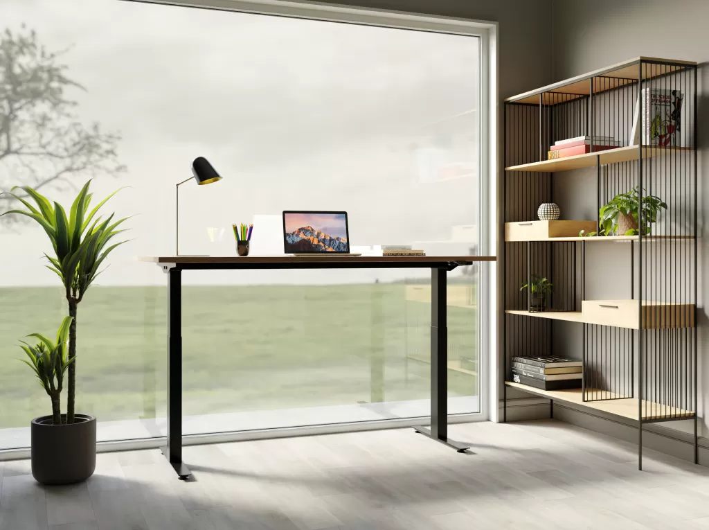 Bureau Design Moderne Jackie en Chêne Noir - Plateau 160x80 cm - KARE Design pour Espace de Travail Élégant