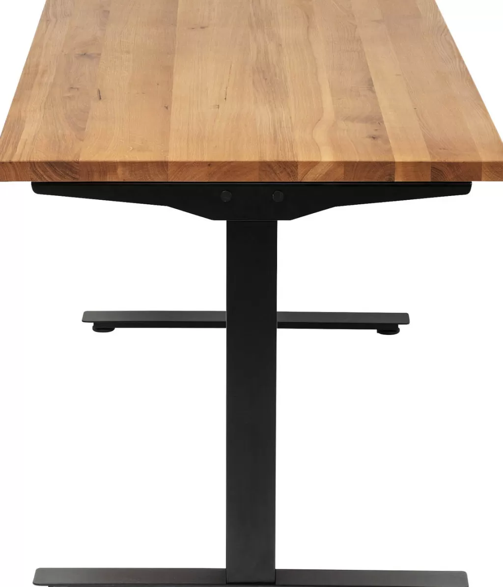 Bureau Design Moderne Jackie en Chêne Noir - Plateau 160x80 cm - KARE Design pour Espace de Travail Élégant