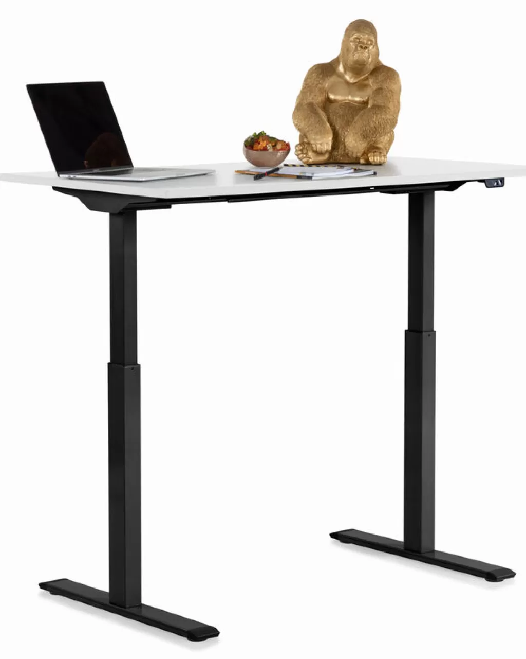 Bureau design moderne KARE Office Smart - Noir et blanc, Dimensions 140x70 cm pour espace de travail élégant