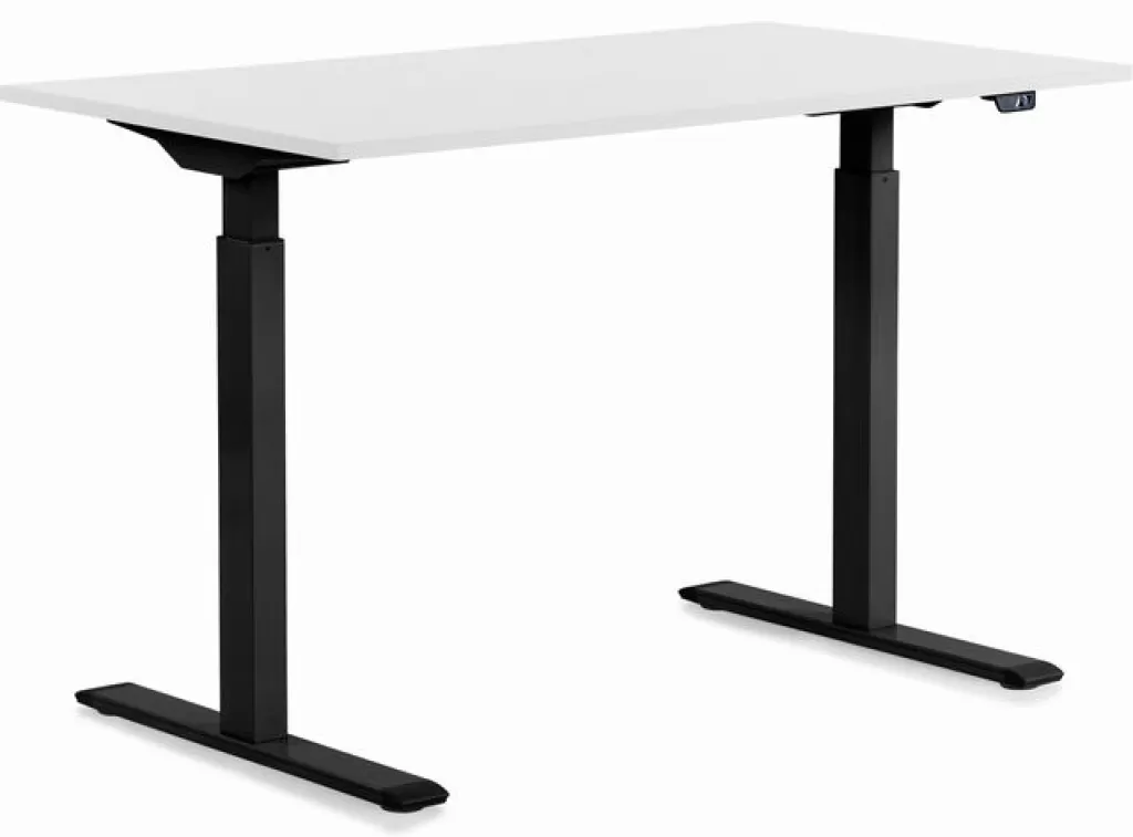Bureau design moderne KARE Office Smart - Noir et blanc, Dimensions 140x70 cm pour espace de travail élégant