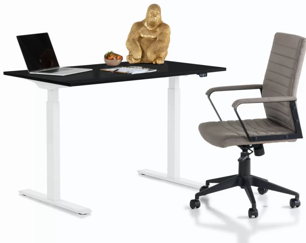 Bureau Moderne Noir et Blanc - Design Contemporain pour Espace de Travail Fonctionnel (120 x 70 cm) par KARE Design