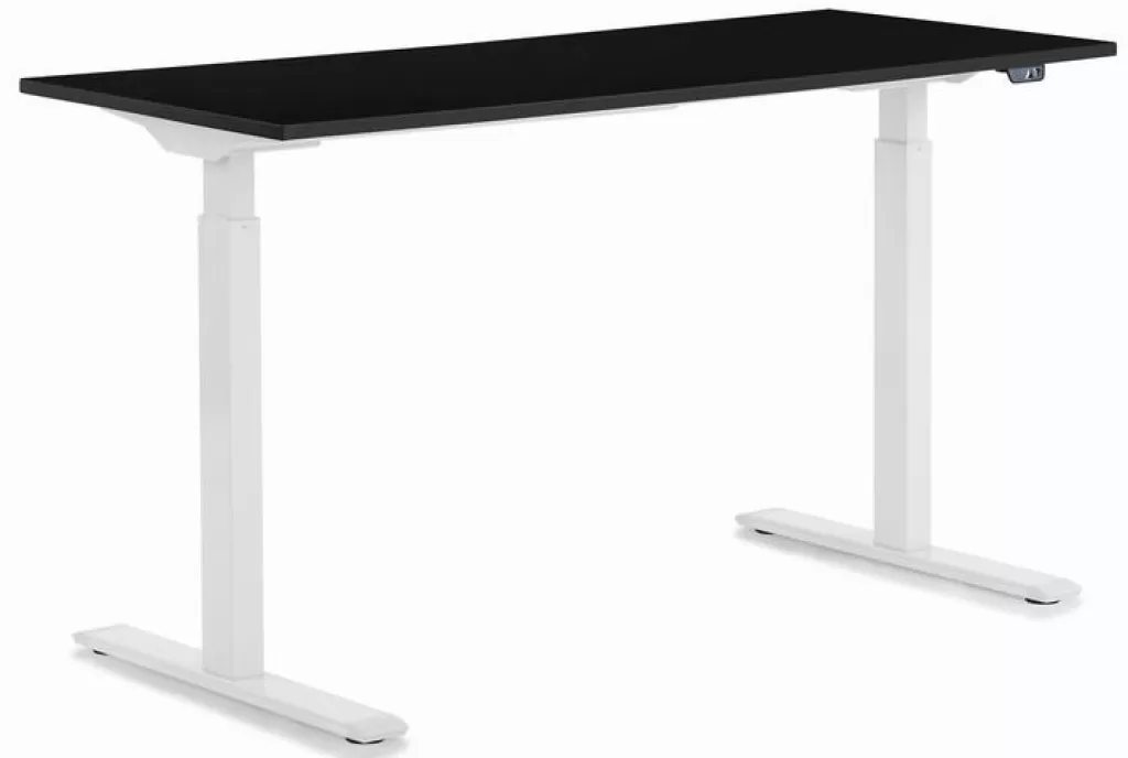 Bureau design moderne Smart Office - KARE Design, modèle bicolore blanc/noir, dimensions 140 x 70 cm