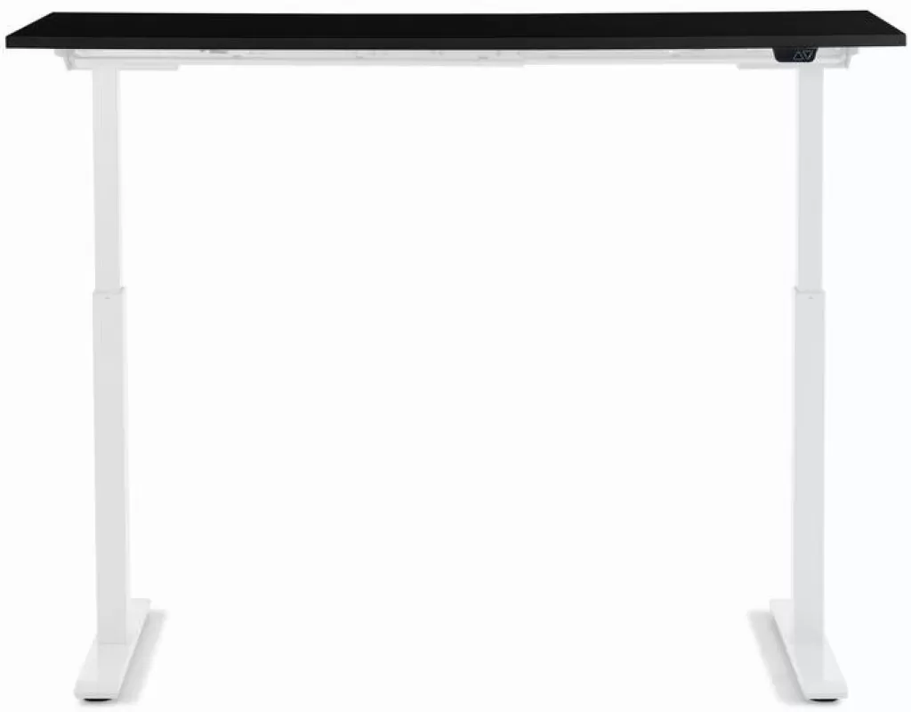 Bureau design moderne Smart Office - KARE Design, modèle bicolore blanc/noir, dimensions 140 x 70 cm