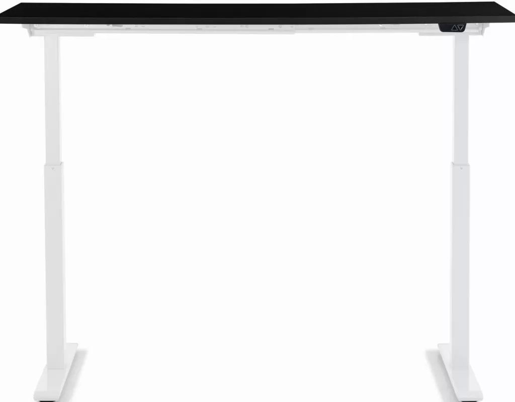 Bureau design moderne Smart Office - KARE Design, modèle bicolore blanc/noir, dimensions 140 x 70 cm