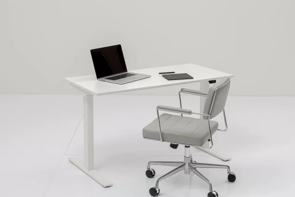 Bureau design moderne KARE - Plateau blanc immaculé 140x70 cm - Solution pratique pour espace de travail ergonomique