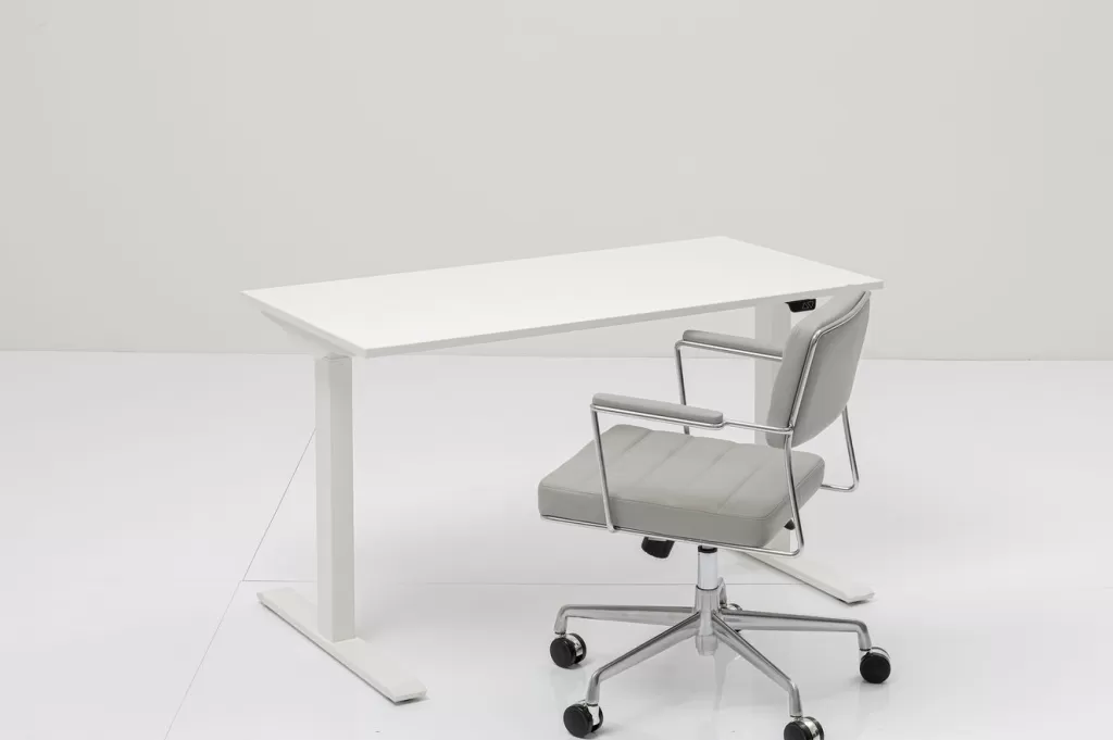 Bureau design moderne KARE - Plateau blanc immaculé 140x70 cm - Solution pratique pour espace de travail ergonomique