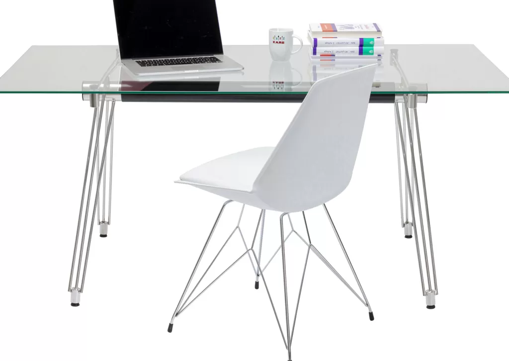 Bureau design KARE Collection Officia - Plateau de travail ergonomique en bois massif, style épuré pour espace professionnel